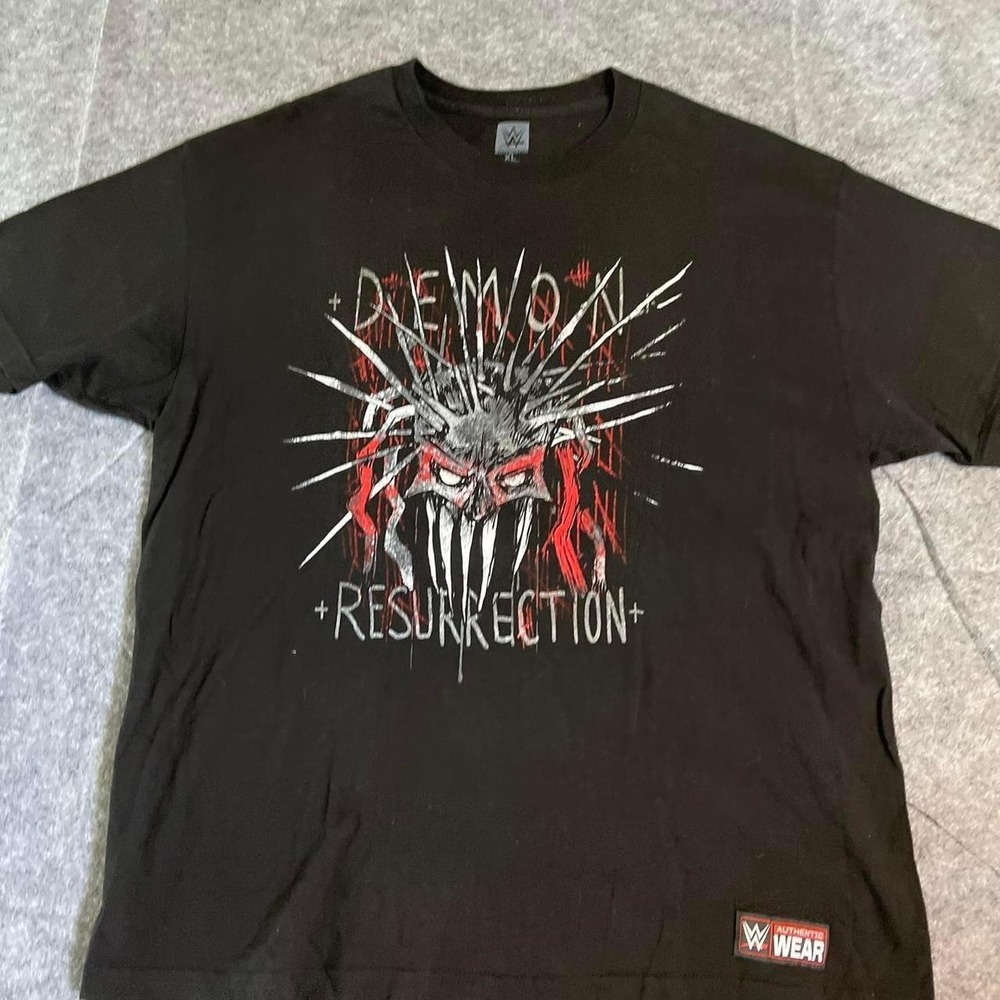 WWE Finn Balor Demon Resurrection Authentic Wear T-Shirt Men's XL Black